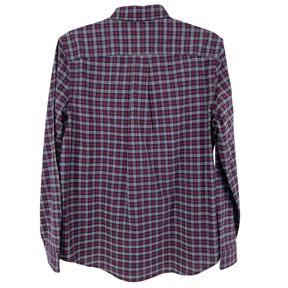 Boys Ralph Lauren‎ Plaid Button Down Shirt Long Sleeve Size XL 18-20 Navy Red